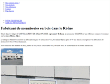 Tablet Screenshot of menuiserie-second.fr